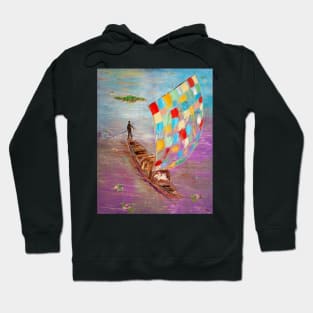 Africa. Journey Along The Purple River Hoodie